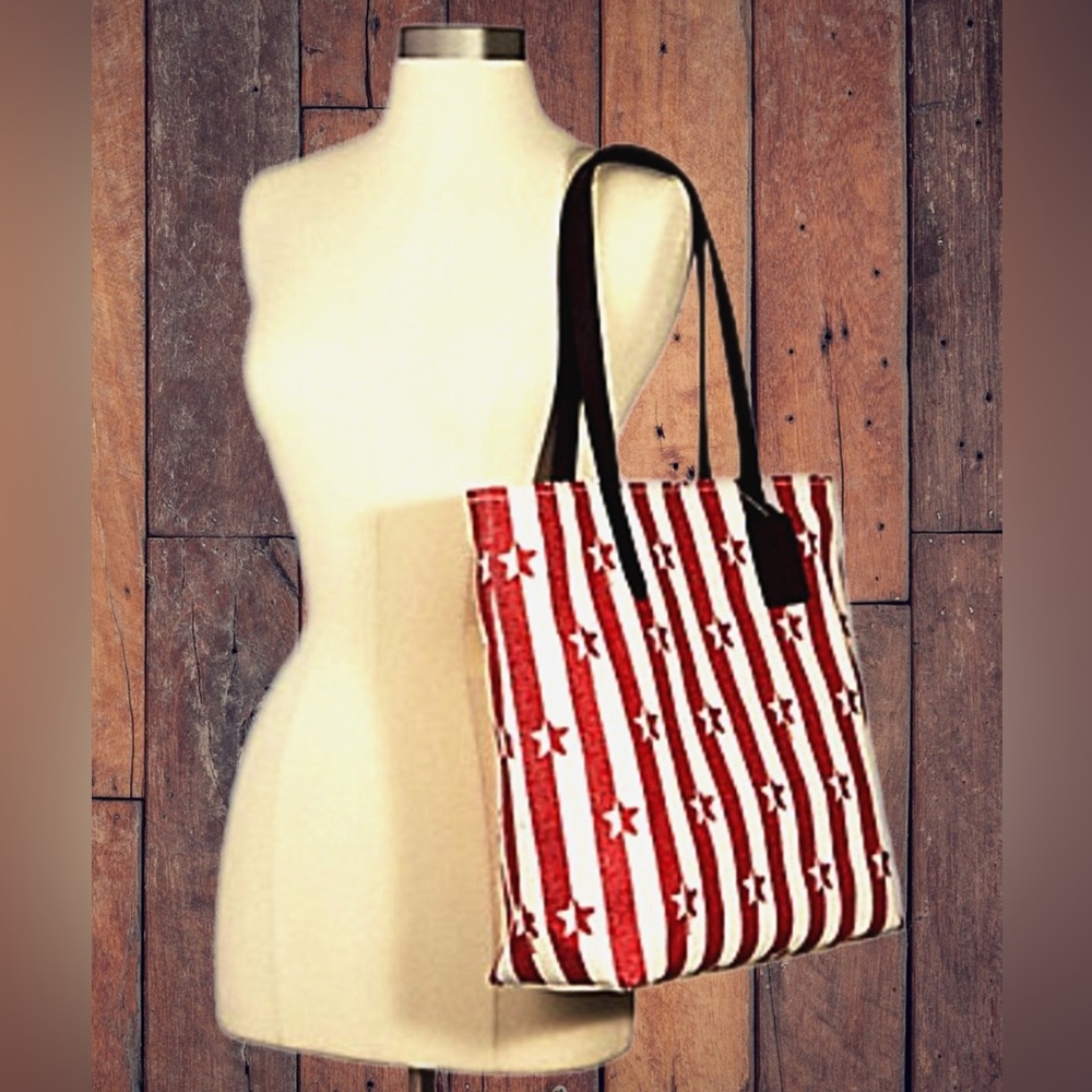 Coach Women's Stripe Star Print Tote